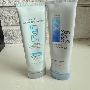 New Vintage Avon Skin So Soft Hands Free Hair Removal Gel and Cream Set of Two